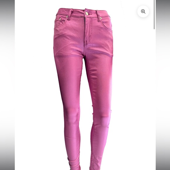 FILTHY WEALTH PINK WAX JEANS BNWT - Picture 1 of 2
